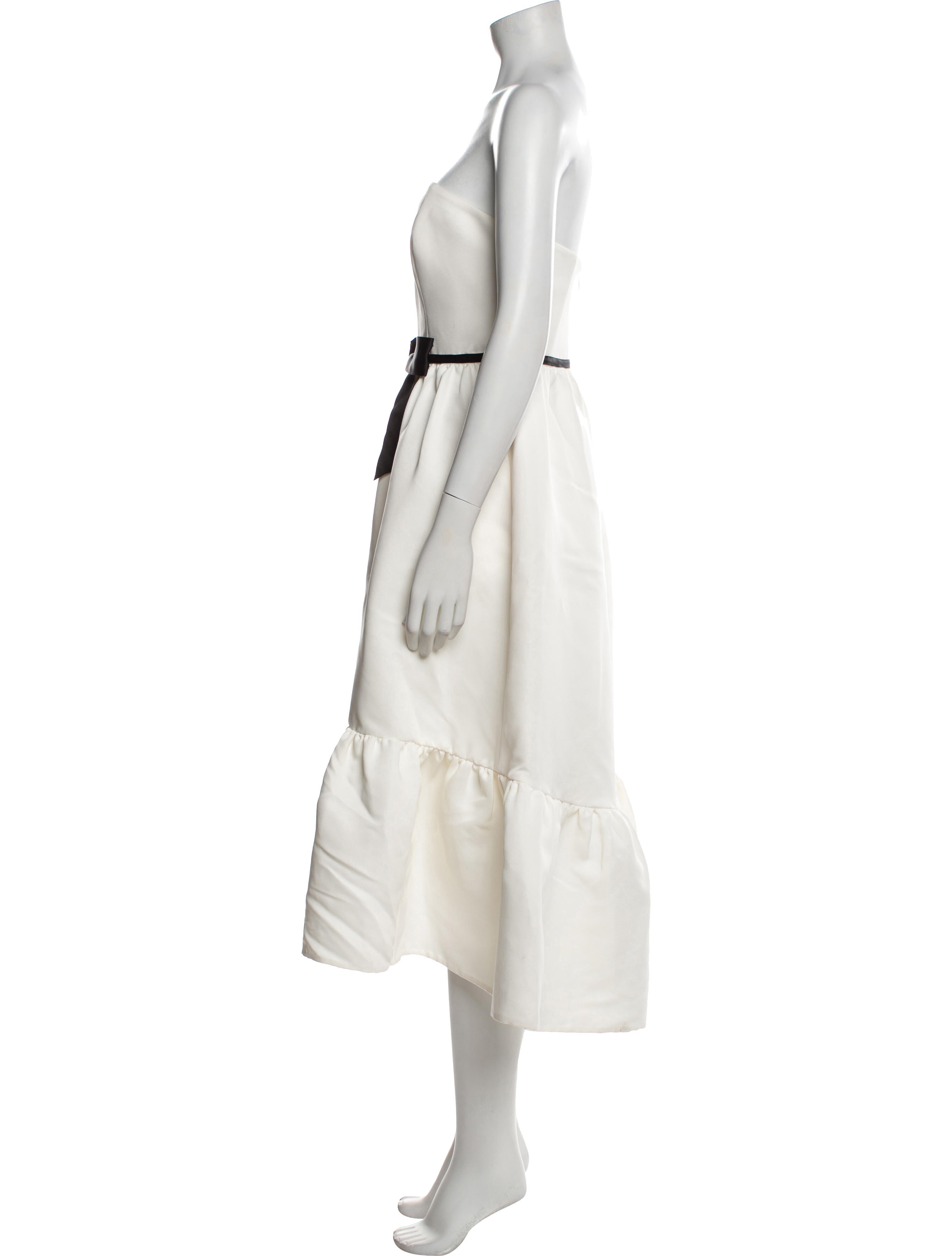 Kate Spade New York x The Madison Ave. Collection Strapless Midi Length Dress